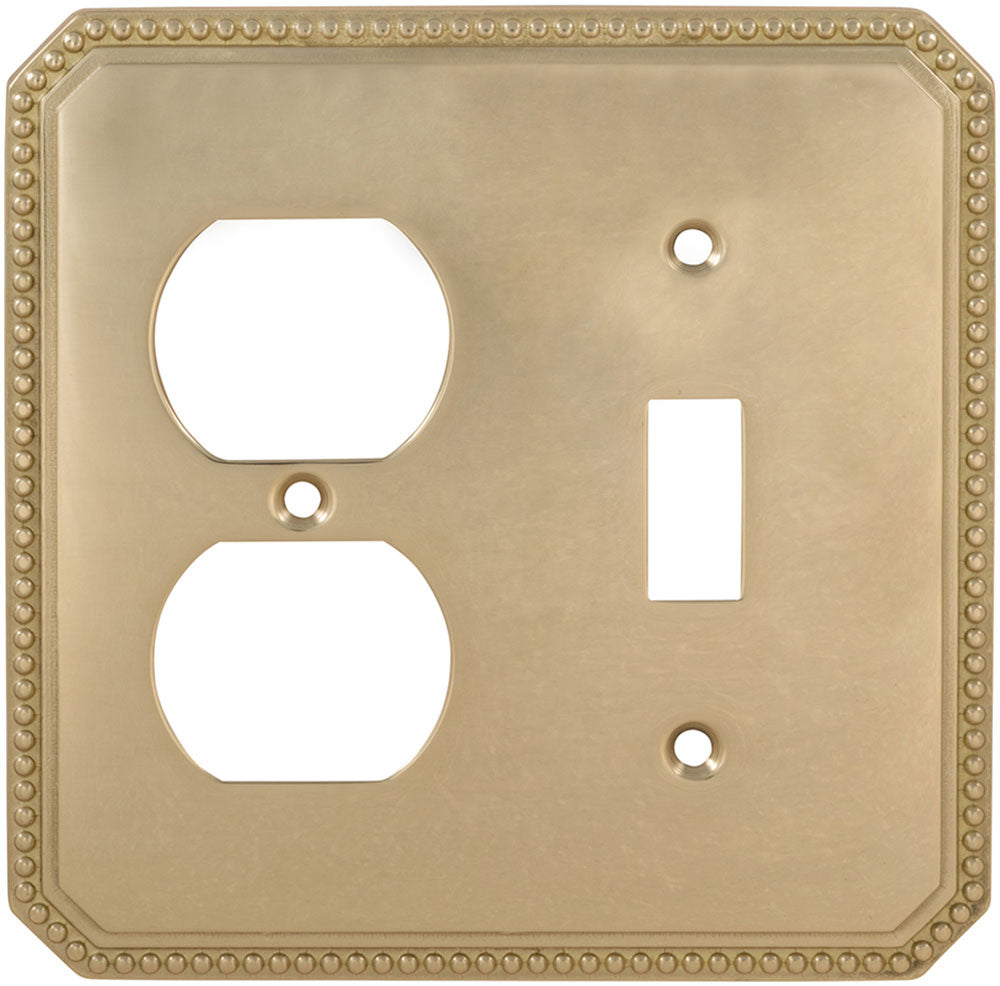polished stainless steel switchplate