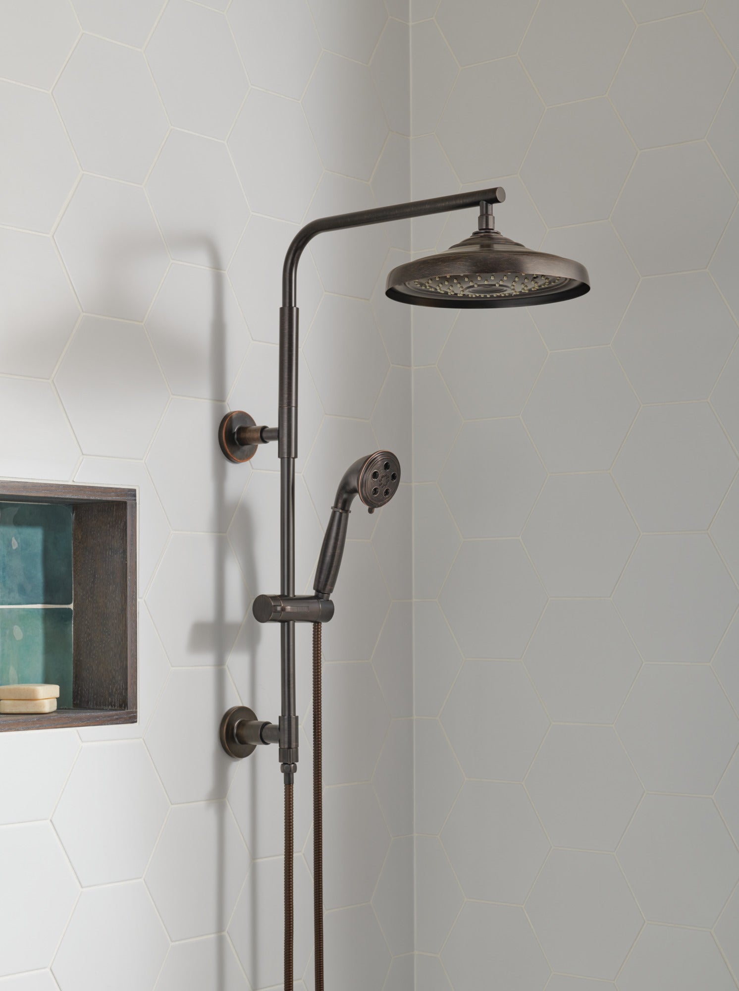 venetian bronze shower head