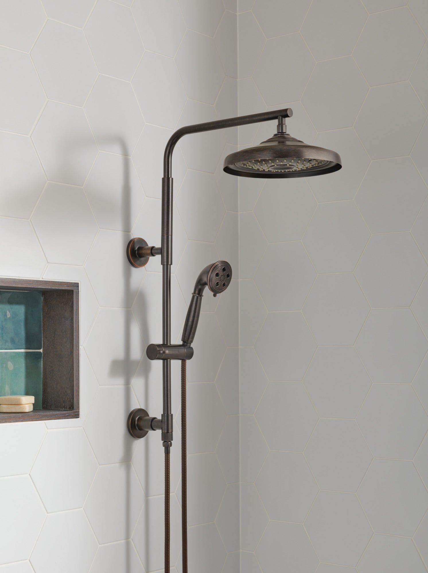 venetian bronze shower column