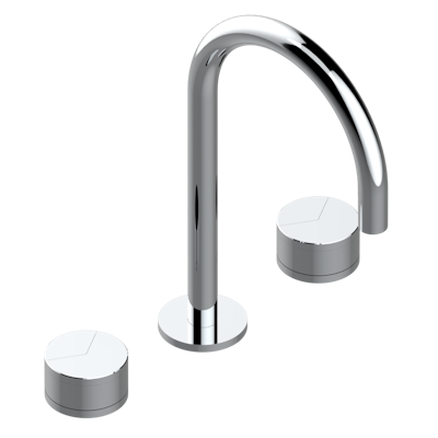 chrome polished faucet