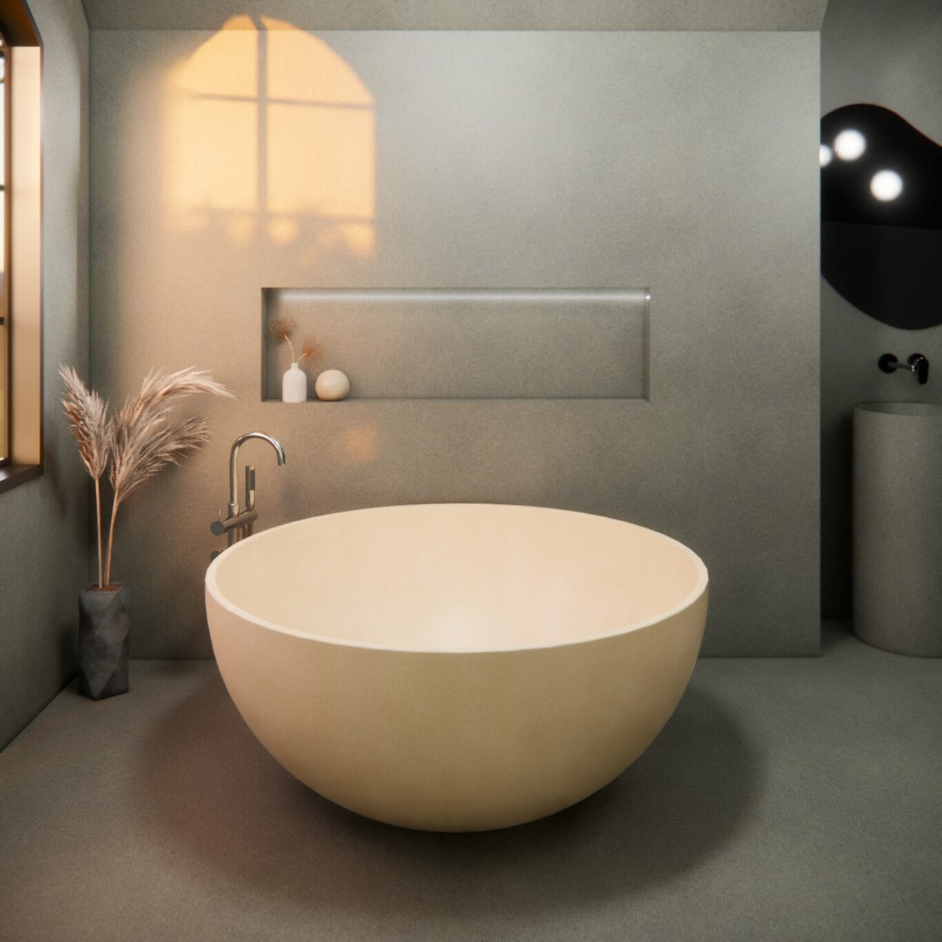 Balux Kopa 55 Concrete Freestanding Bathtub