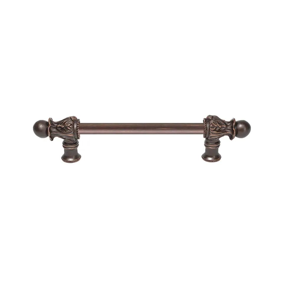 Carpe Diem Acanthus II Romanesque Style Long Pull - 1/2" Smooth Bar by Carpe Diem