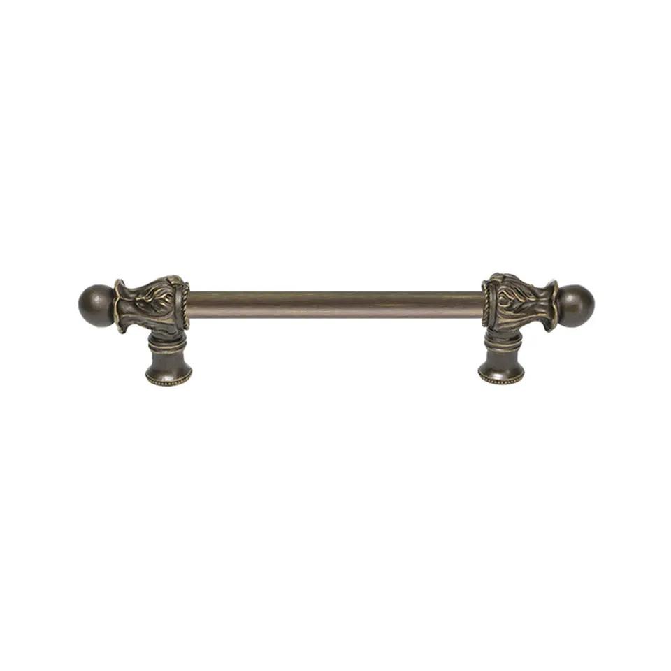 Carpe Diem Acanthus II Romanesque Style Long Pull - 1/2" Smooth Bar by Carpe Diem