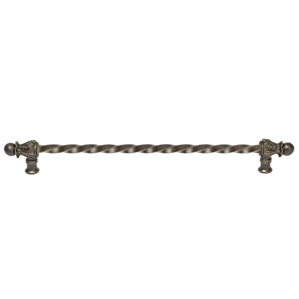 Carpe Diem Acanthus II Romanesque Style Long Pull - 1/2" Twist Bar by Carpe Diem
