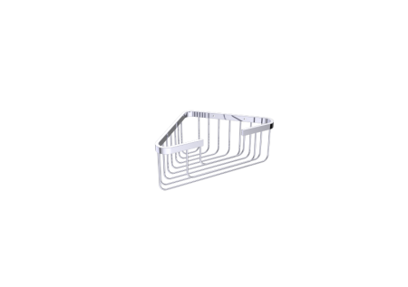polished chrome wire basket