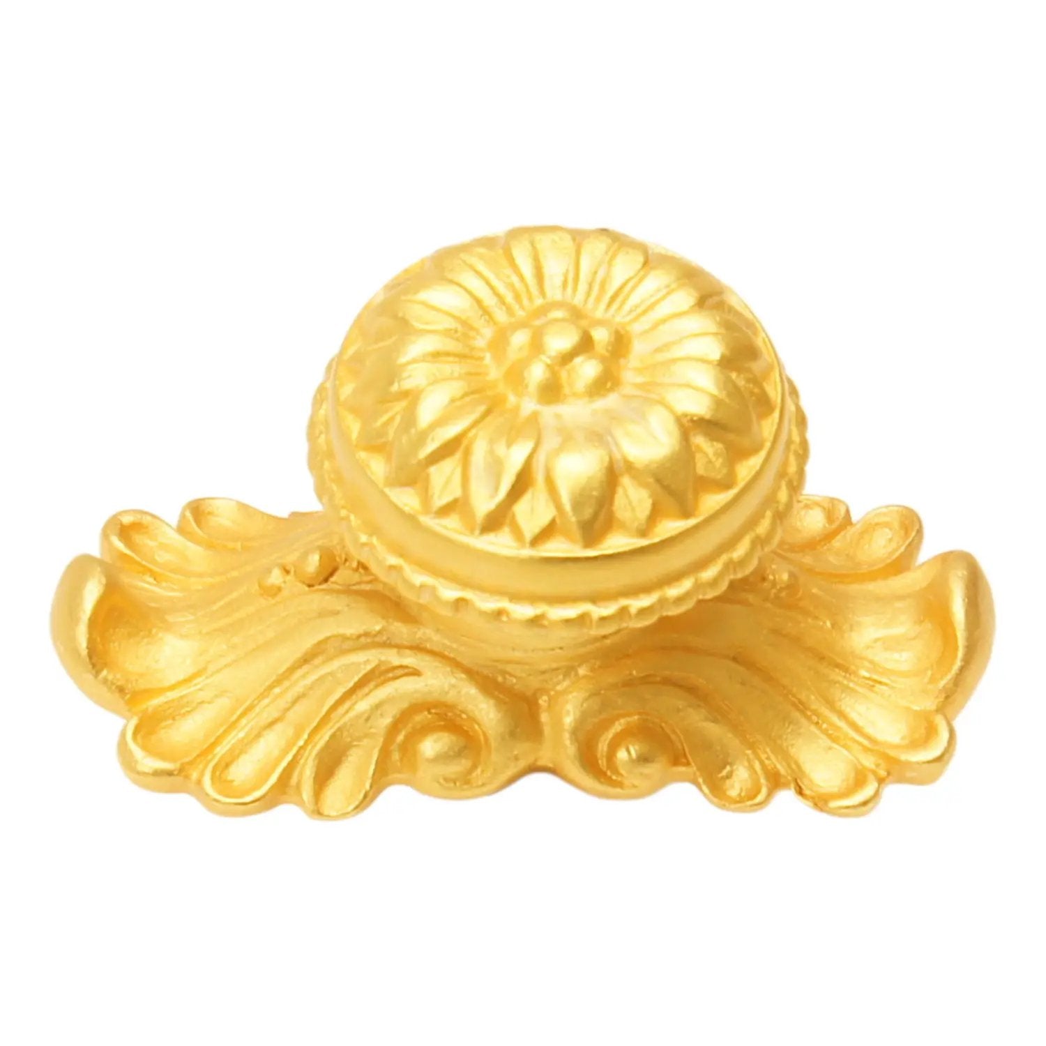 Carpe Diem Acanthus I Large Knob with Flared Foot Rosette Style with Medium Backplate by Carpe Diem
