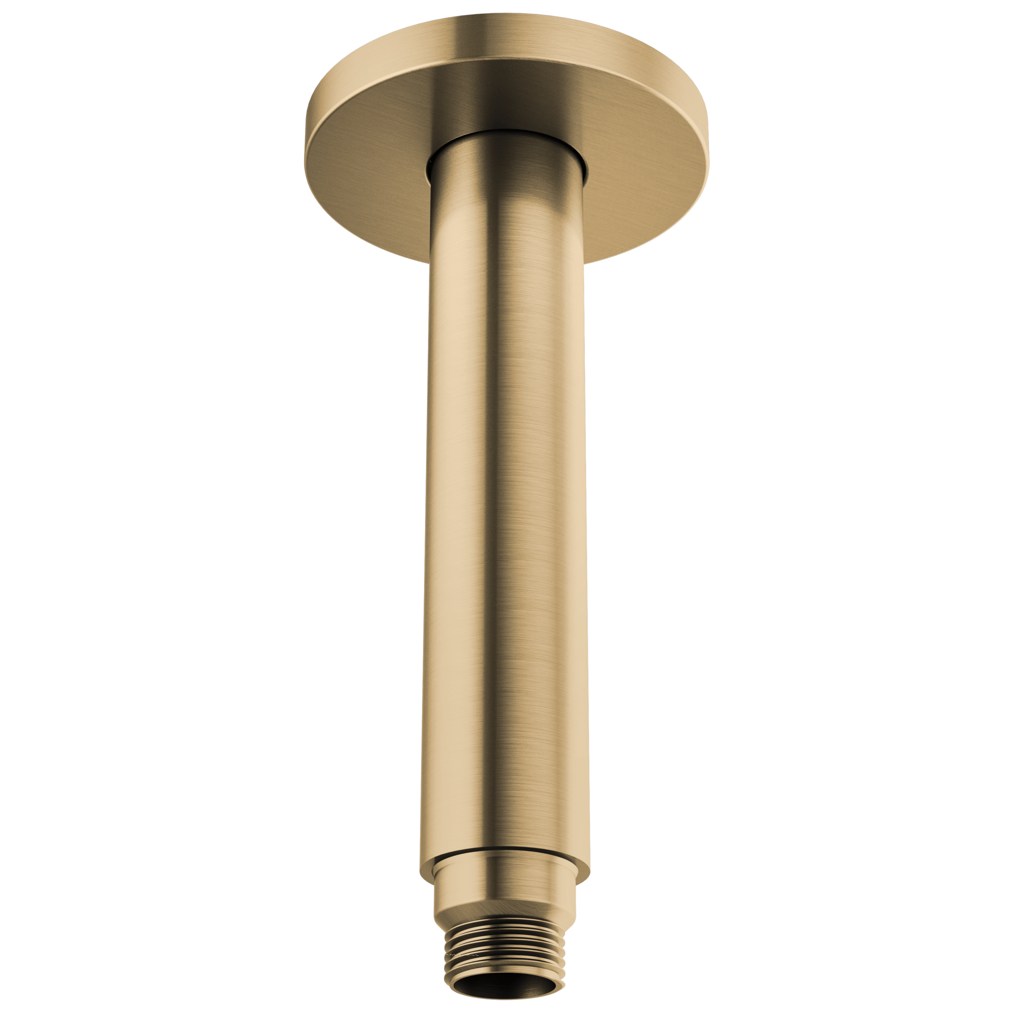 luxe gold shower arm and flange