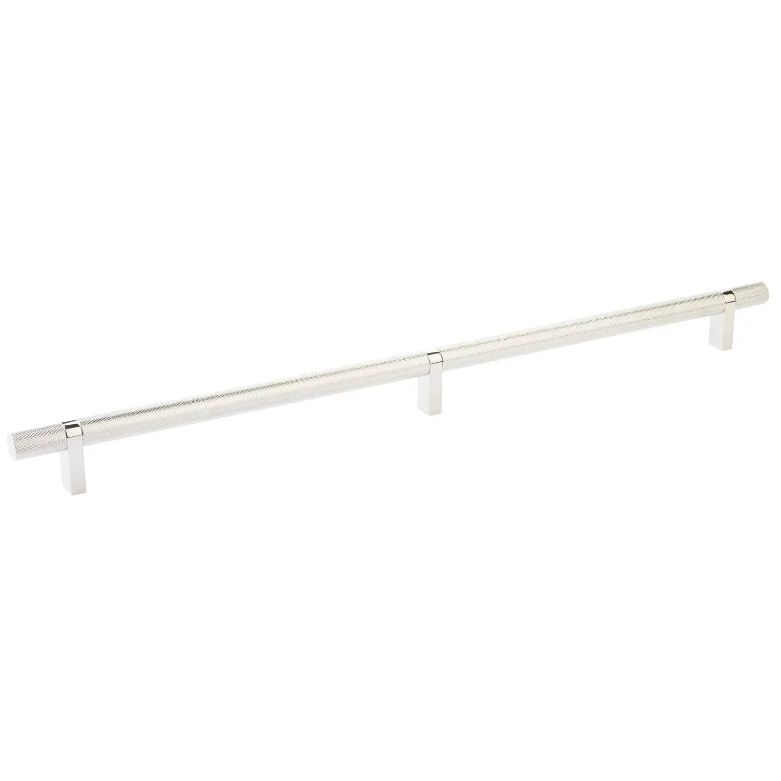 Emtek Select 16" CC Rectangular Bar Stem and Knurled Bar Cabinet Pull by Emtek