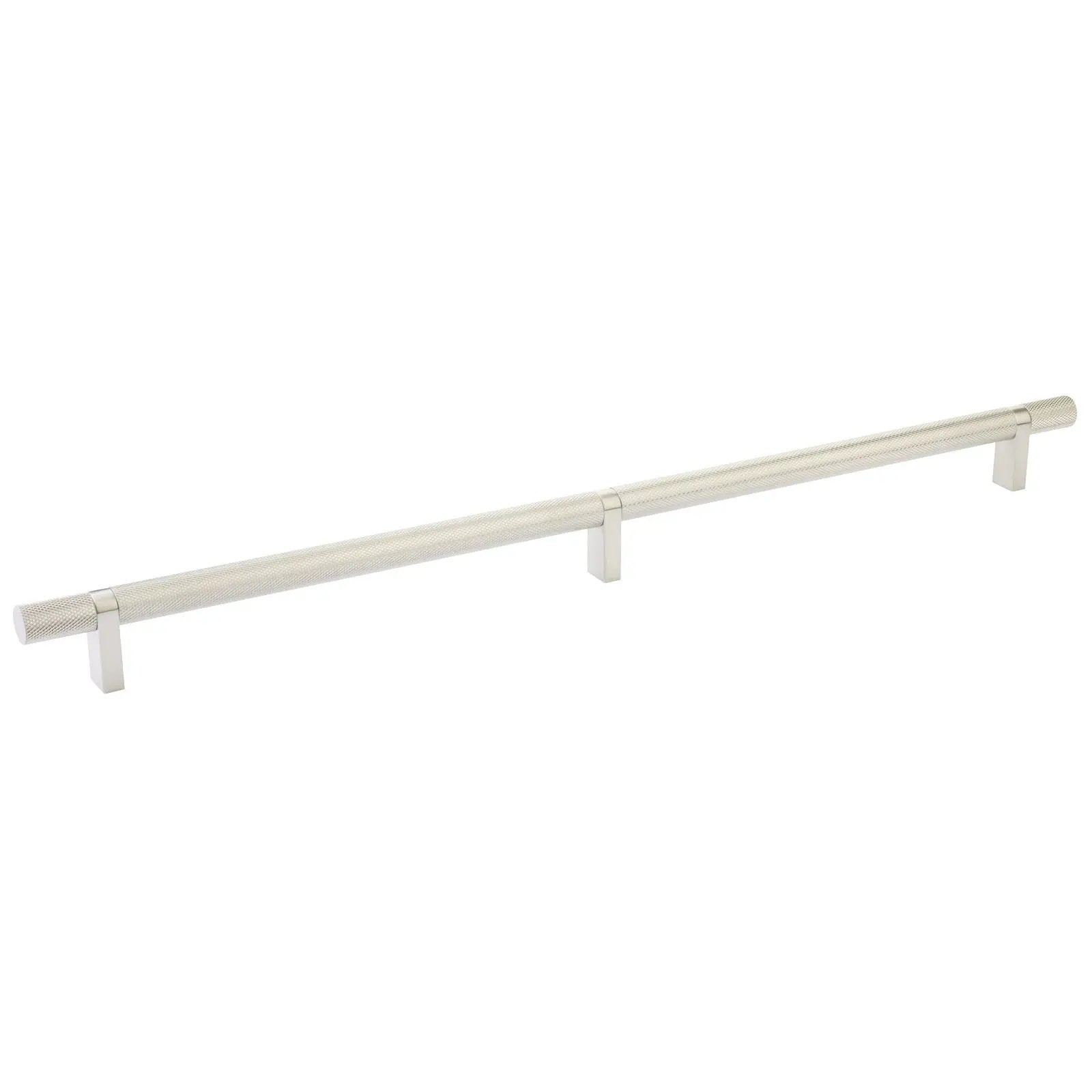 Emtek Select 16" CC Rectangular Bar Stem and Knurled Bar Cabinet Pull by Emtek