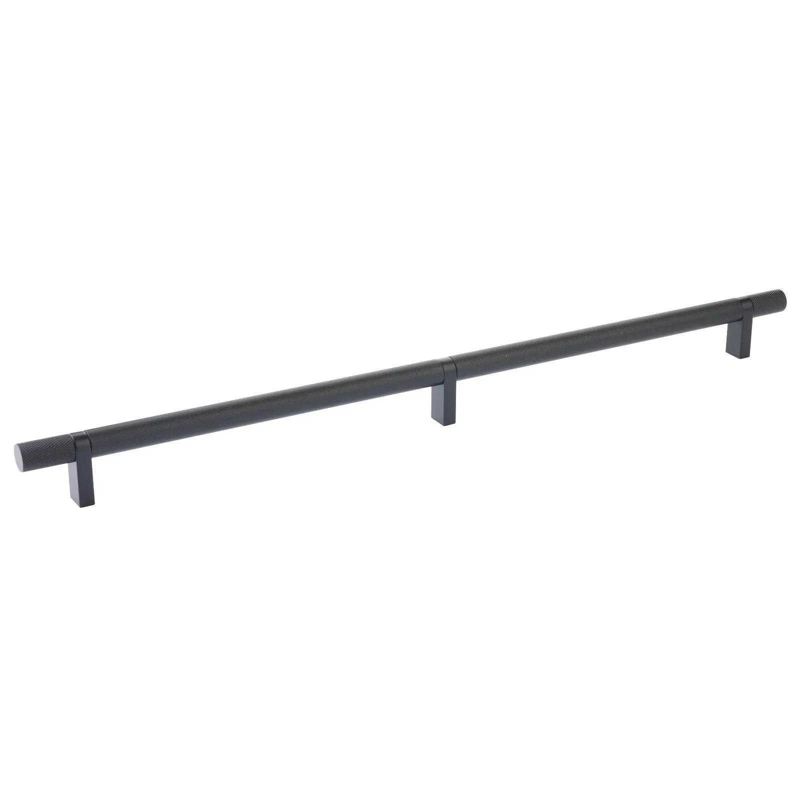 Emtek Select 16" CC Rectangular Bar Stem and Knurled Bar Cabinet Pull by Emtek
