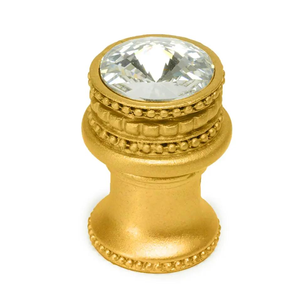 Carpe Diem Caché I Medium Round Knob with Flared Foot - Decorated with Swarovski Crystals by Carpe Diem