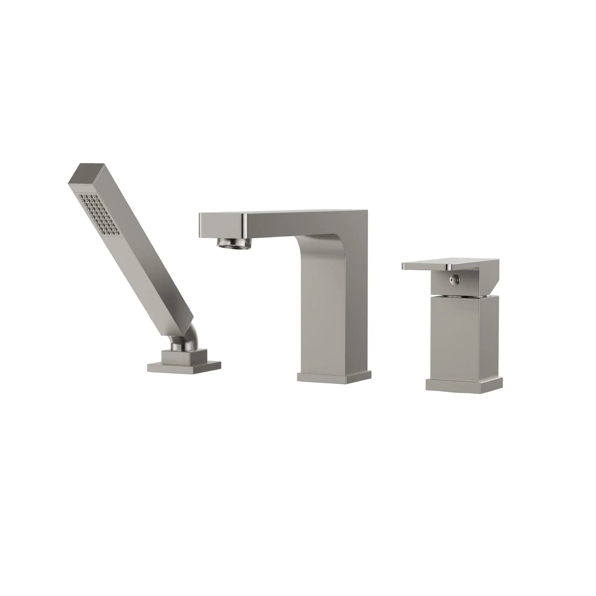 Aquabrass Madison 3Pc Deck Tub Filler with Handshower by Aquabrass
