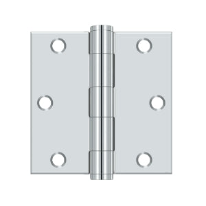 polished chrome hinge