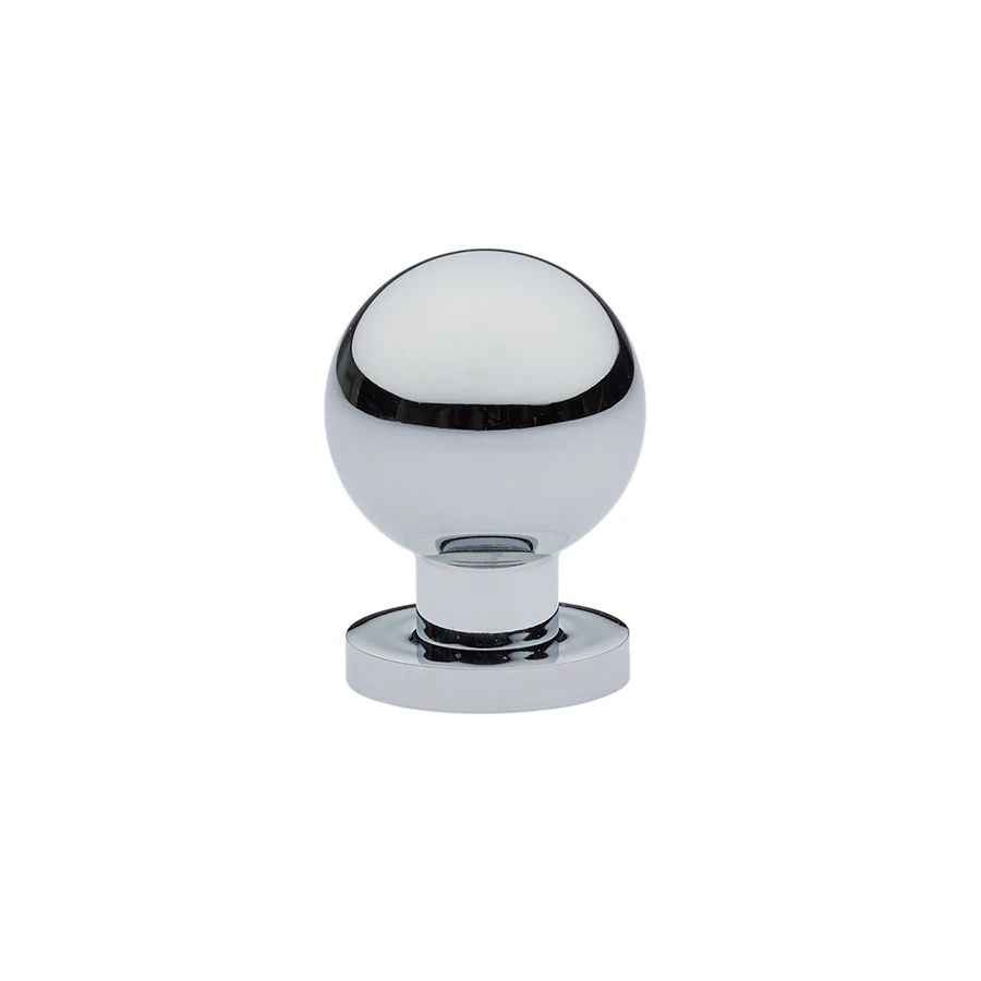 polished chrome cabinet knob