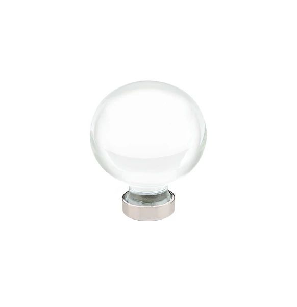 polished nickel cabinet knob