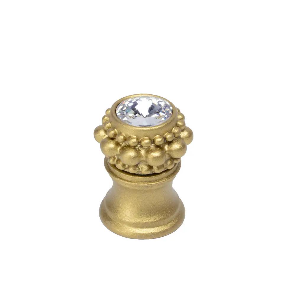 Carpe Diem Caché Iv Small Round Knob with Flared Foot - Decorated with Swarovski Crystals by Carpe Diem
