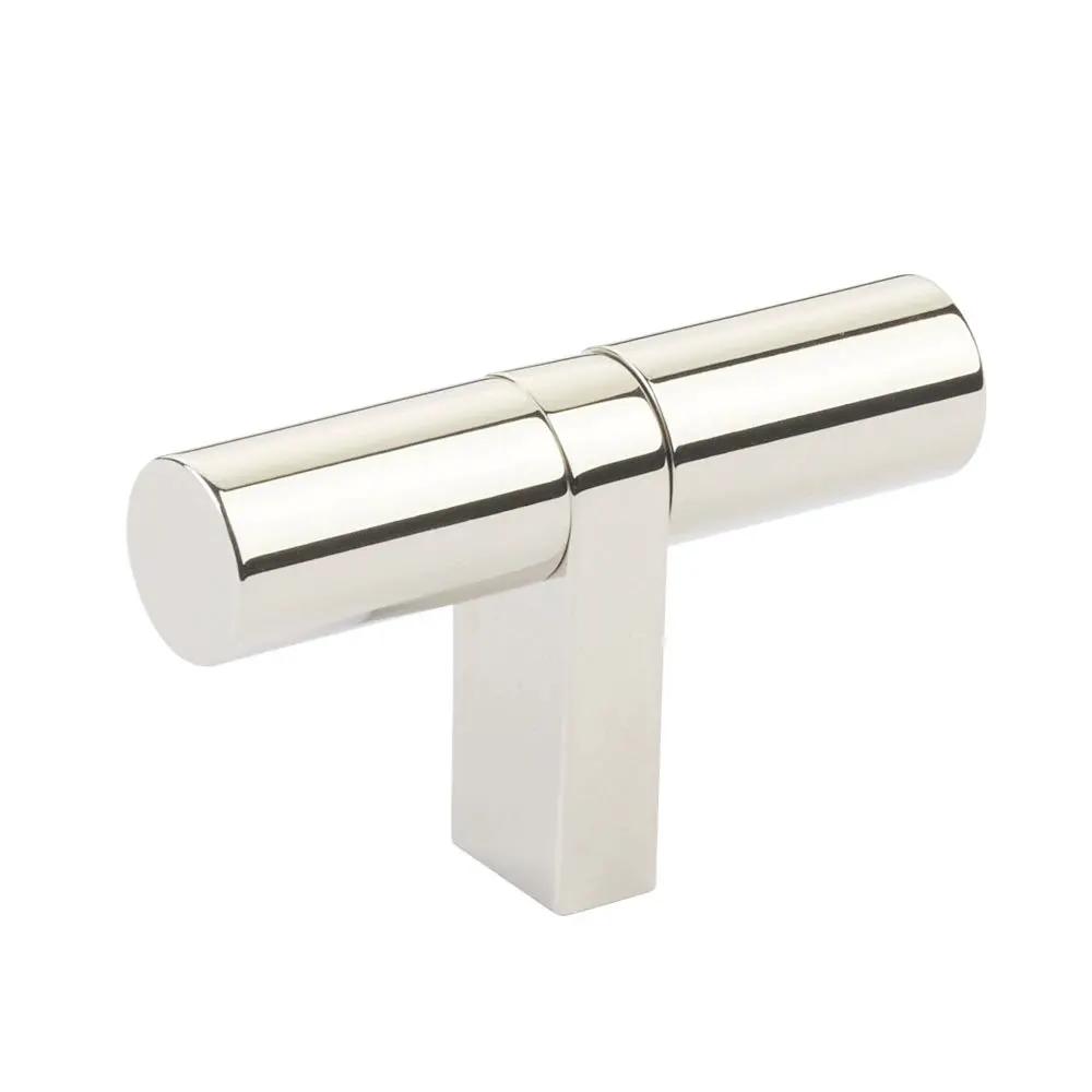 Emtek Select 2.25" CC Cabinet T-Knob overall, Rectangular Bar Stem by Emtek