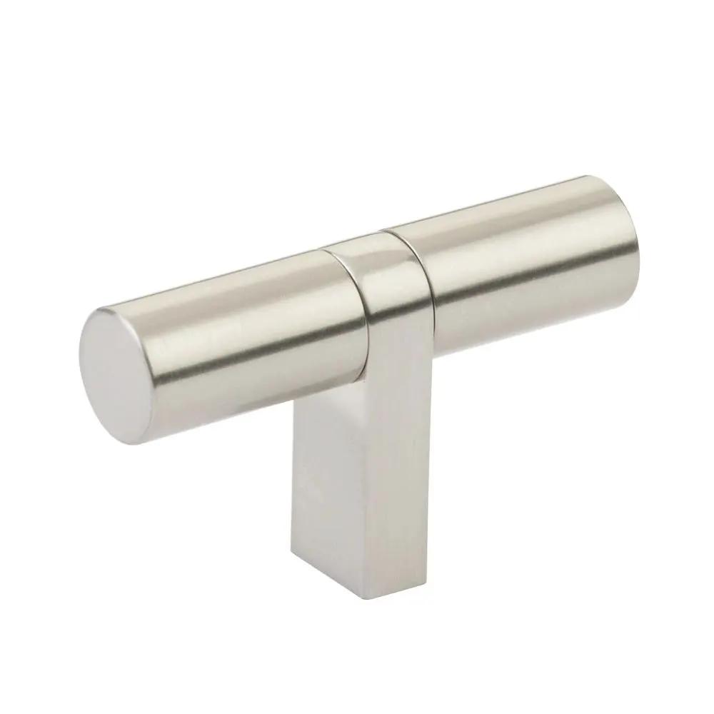 Emtek Select 2.25" CC Cabinet T-Knob overall, Rectangular Bar Stem by Emtek