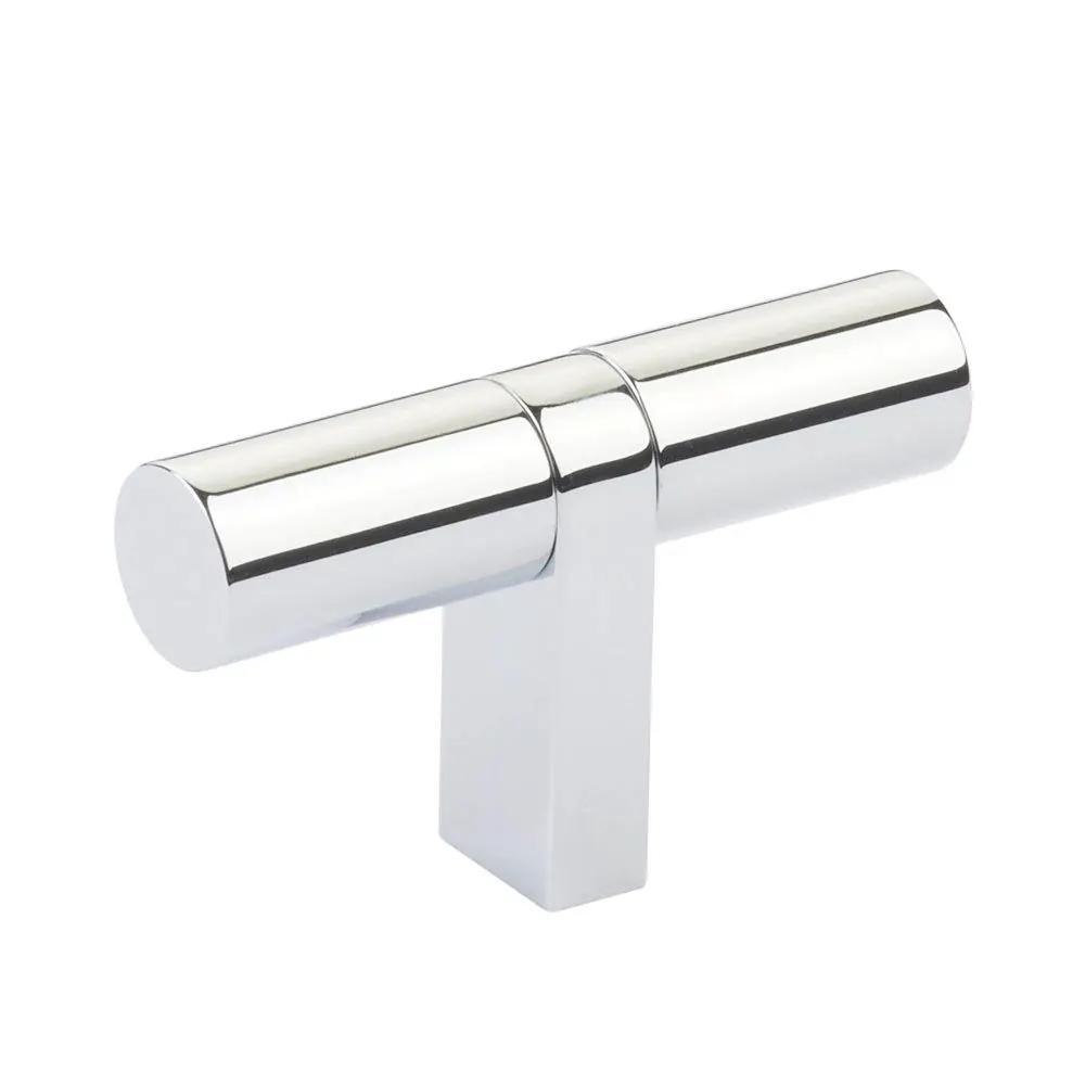 polished chrome cabinet t-knob