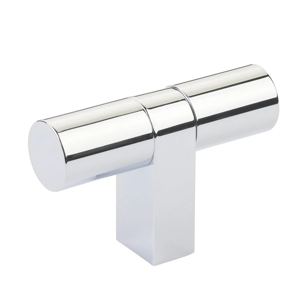 polished chrome cabinet t-knob