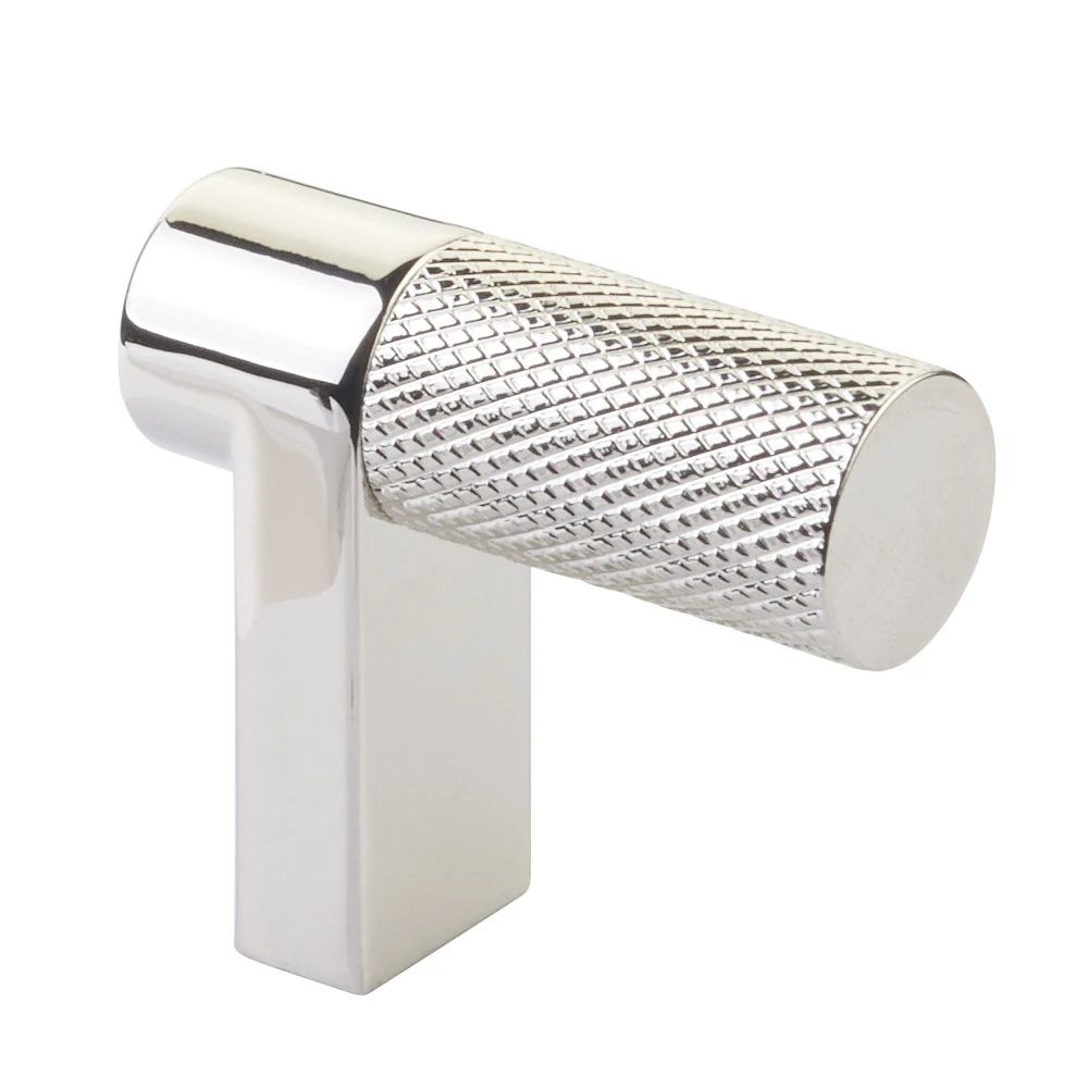 Emtek Select 1.5" CC Rectangular Stem and Knurled Bar Cabinet Finger Pull