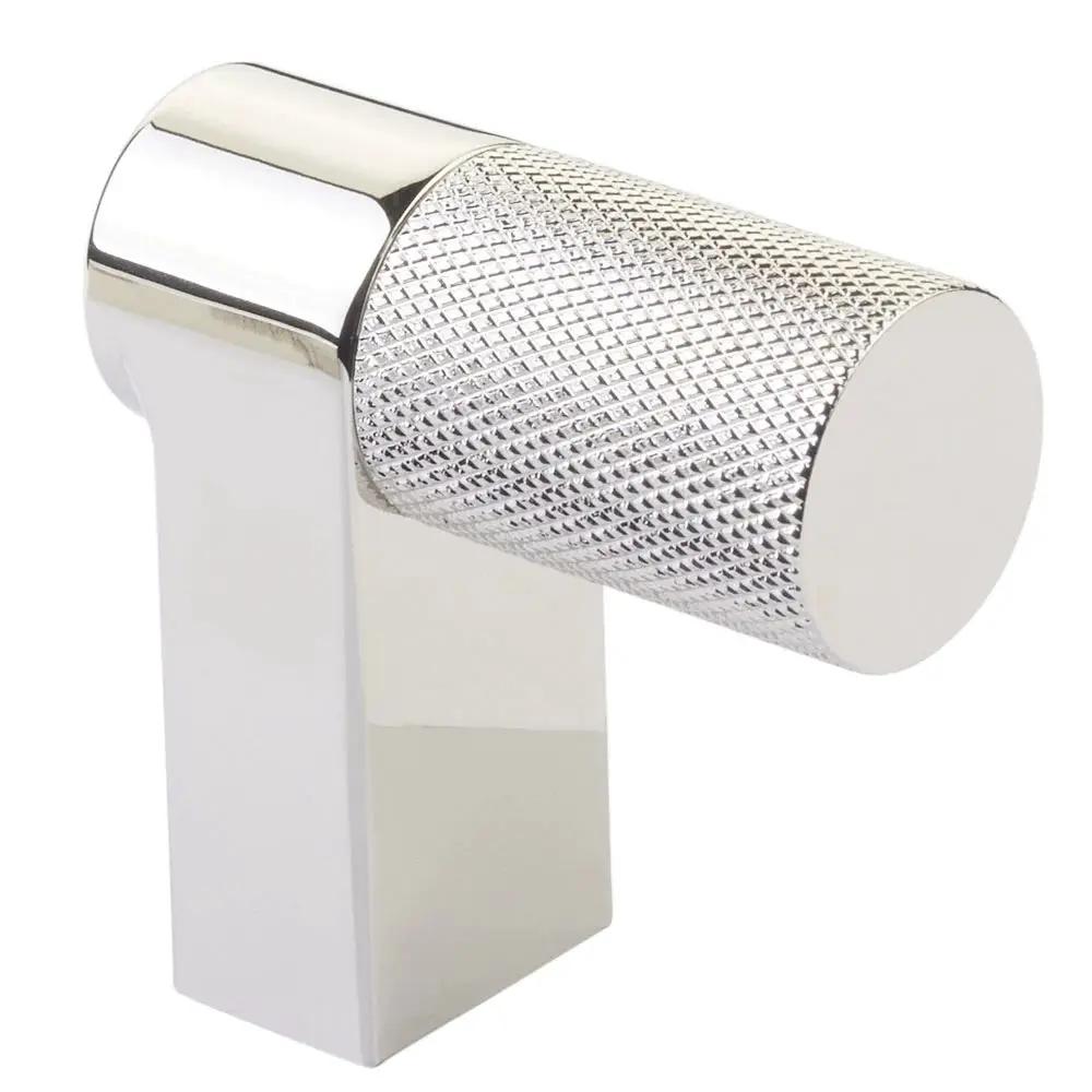 Emtek Select 2" CC Rectangular Stem and Knurled Bar Cabinet Finger Pull by Emtek