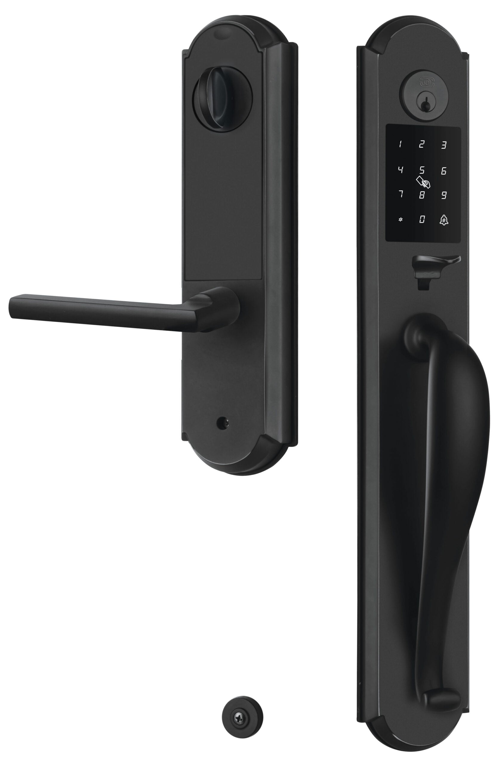 Omnia Arch Electronic Entrance Handleset