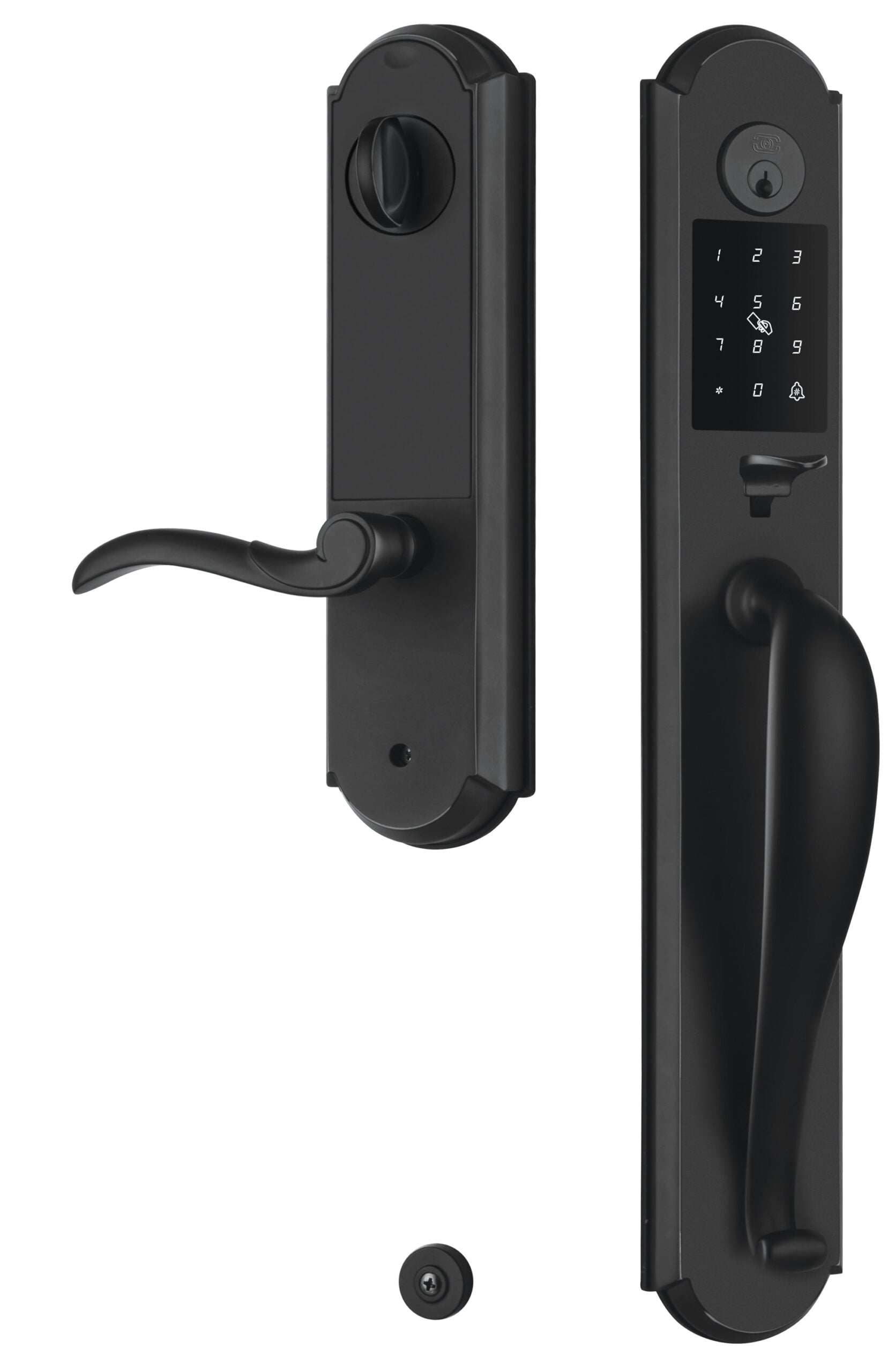 Omnia Arch Electronic Entrance Handleset