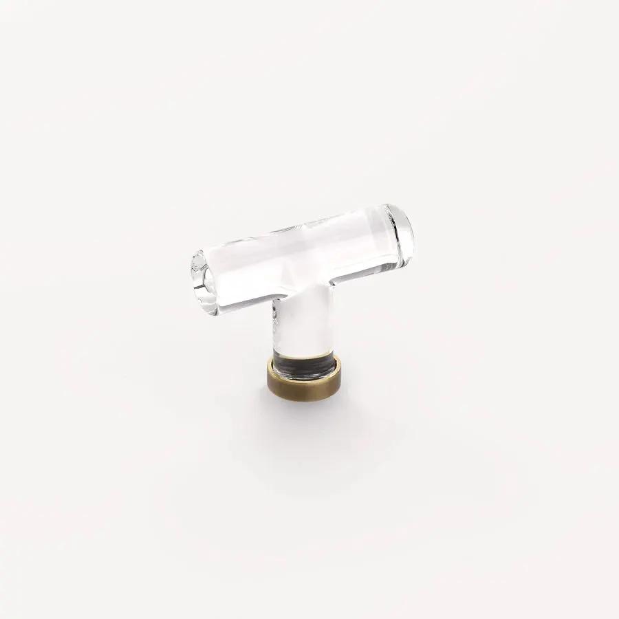 Emtek 2-1/8" Modern Glass Cabinet T-Knob by Emtek