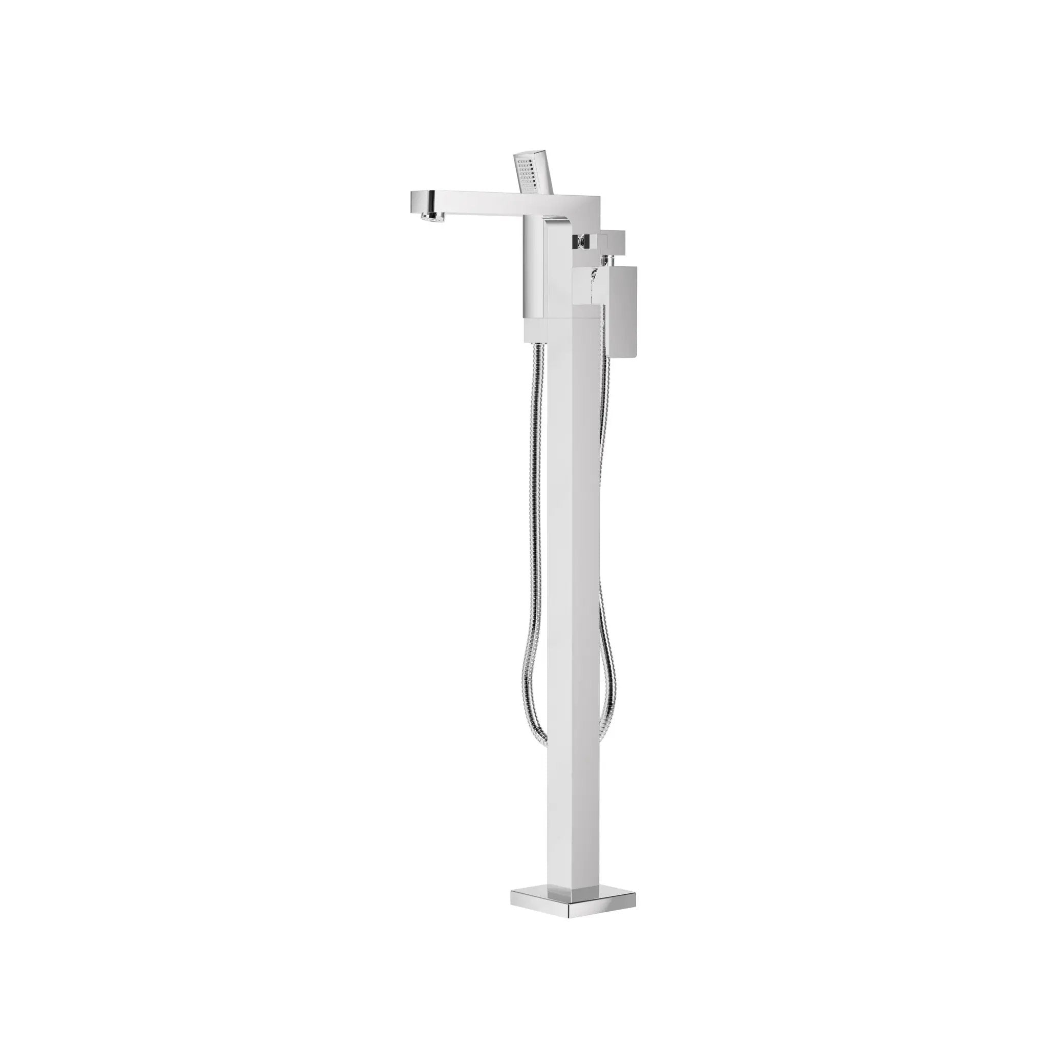 polished chrome tub filler