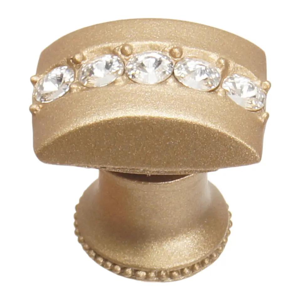 Carpe Diem Caché Iii Rectangle Knob with Flared Foot - Decorated with Swarovski Crystals by Carpe Diem