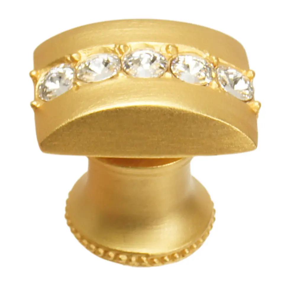 Carpe Diem Caché Iii Rectangle Knob with Flared Foot - Decorated with Swarovski Crystals by Carpe Diem