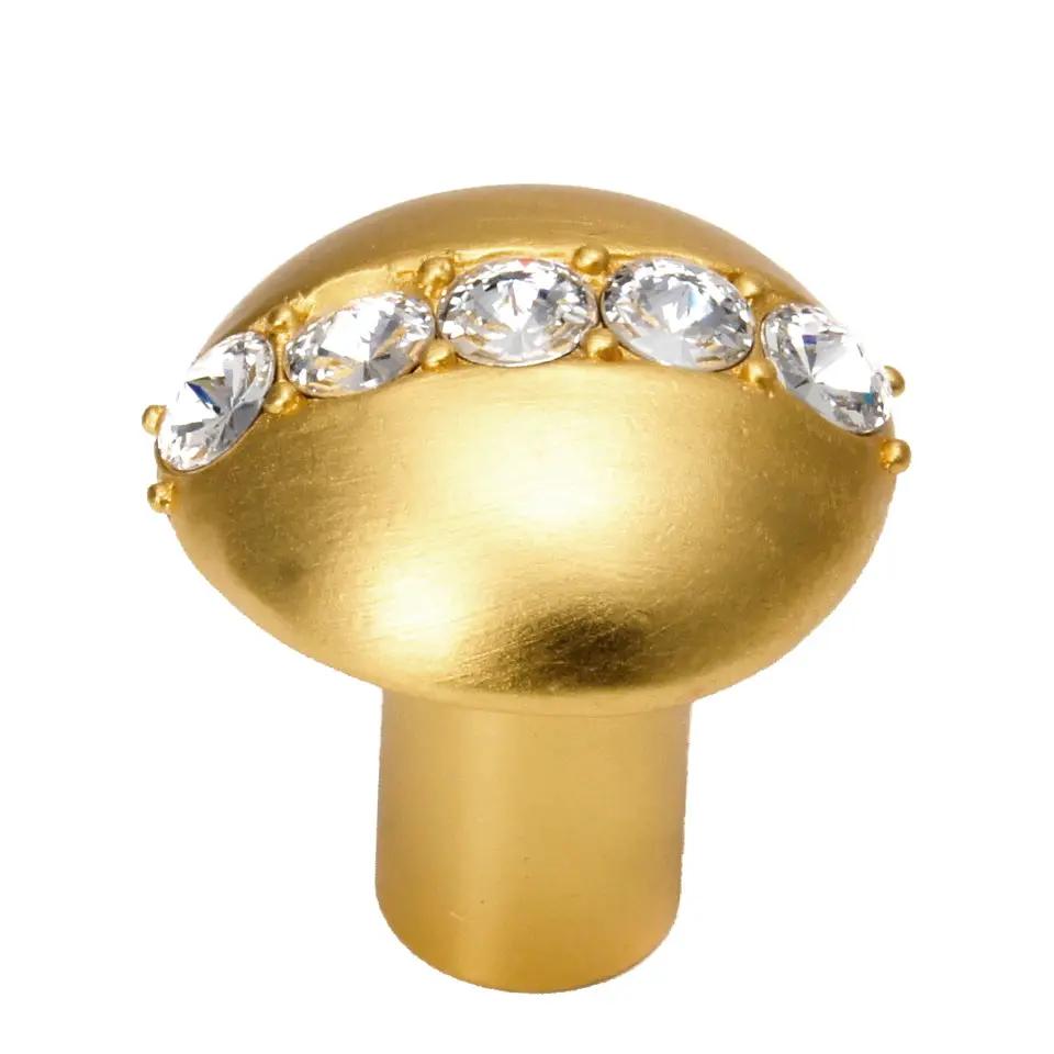 satin gold cabinet knob