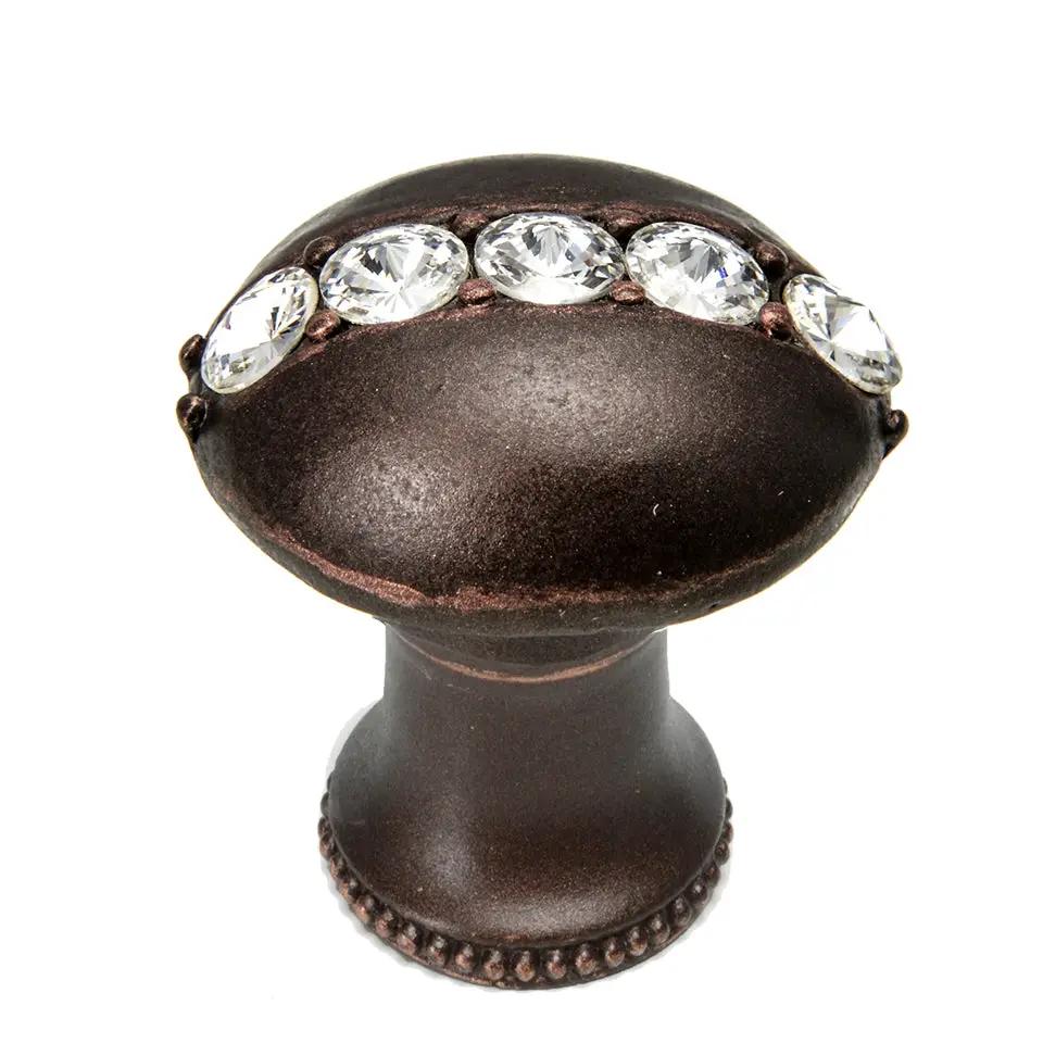 Carpe Diem Caché Iii Round Knob with Flared Foot - Decorated with Swarovski Crystals by Carpe Diem