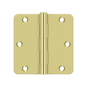 Deltana 3-1/2" x 3-1/2" x 1/4" Radius Hinge, Residential Thickness