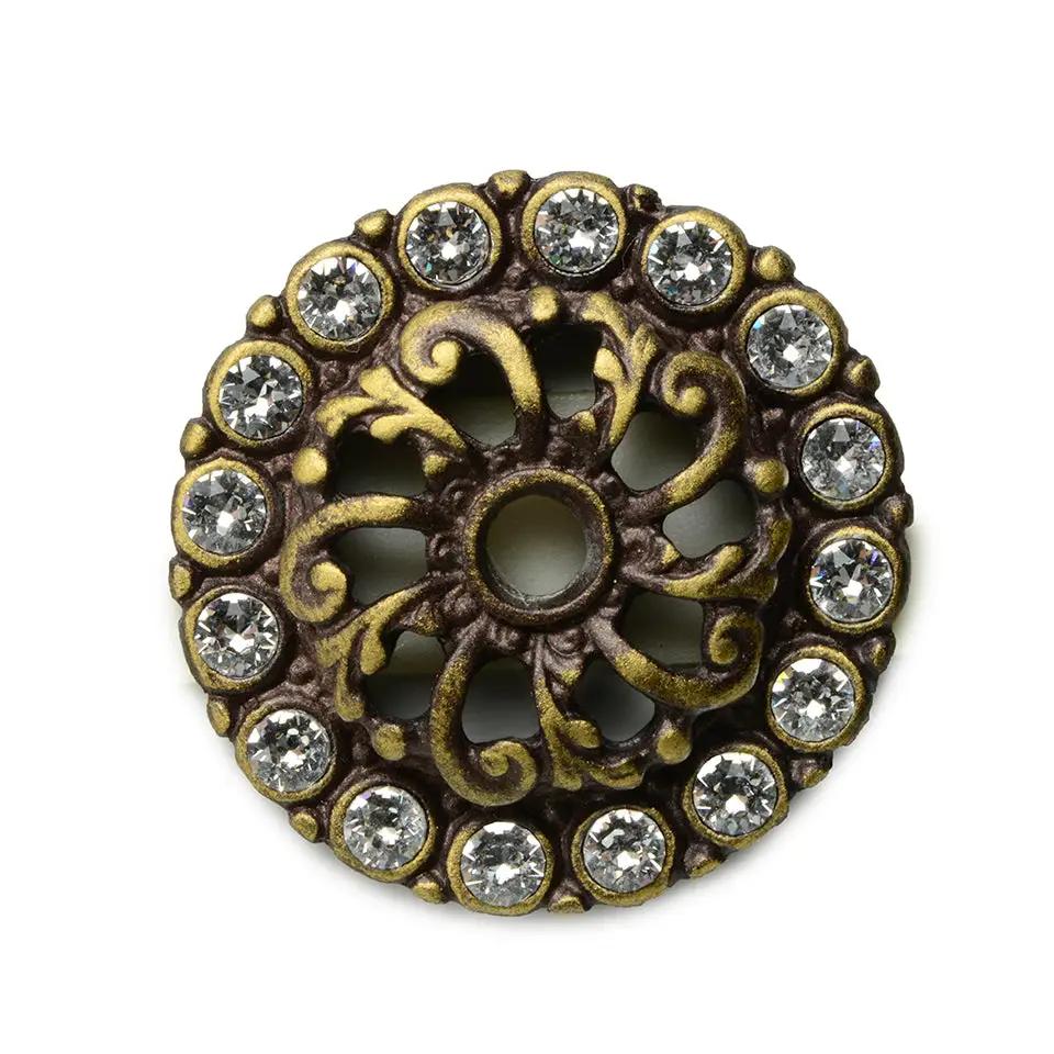 Carpe Diem Caché II Small Round Back Plate - Decorated with Swarovski Crystals by Carpe Diem
