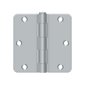 Deltana 3-1/2" x 3-1/2" x 1/4" Radius Hinge, Residential Thickness