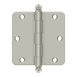 Deltana 3-1/2" x 3-1/2" x 1/4" Radius Hinge, with Ball Tips