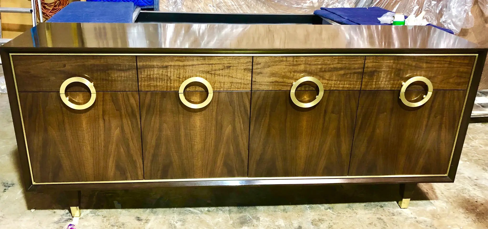 satin brass pull