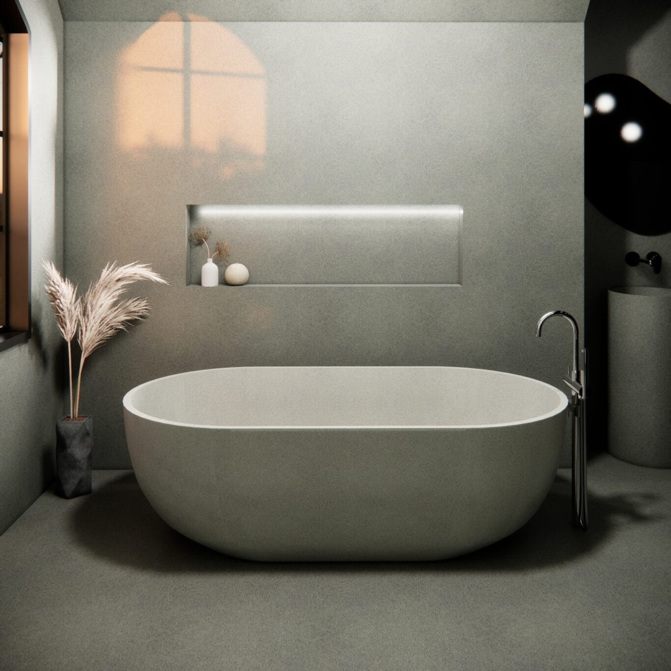 Balux Amari 66 Concrete Freestanding Bathtub