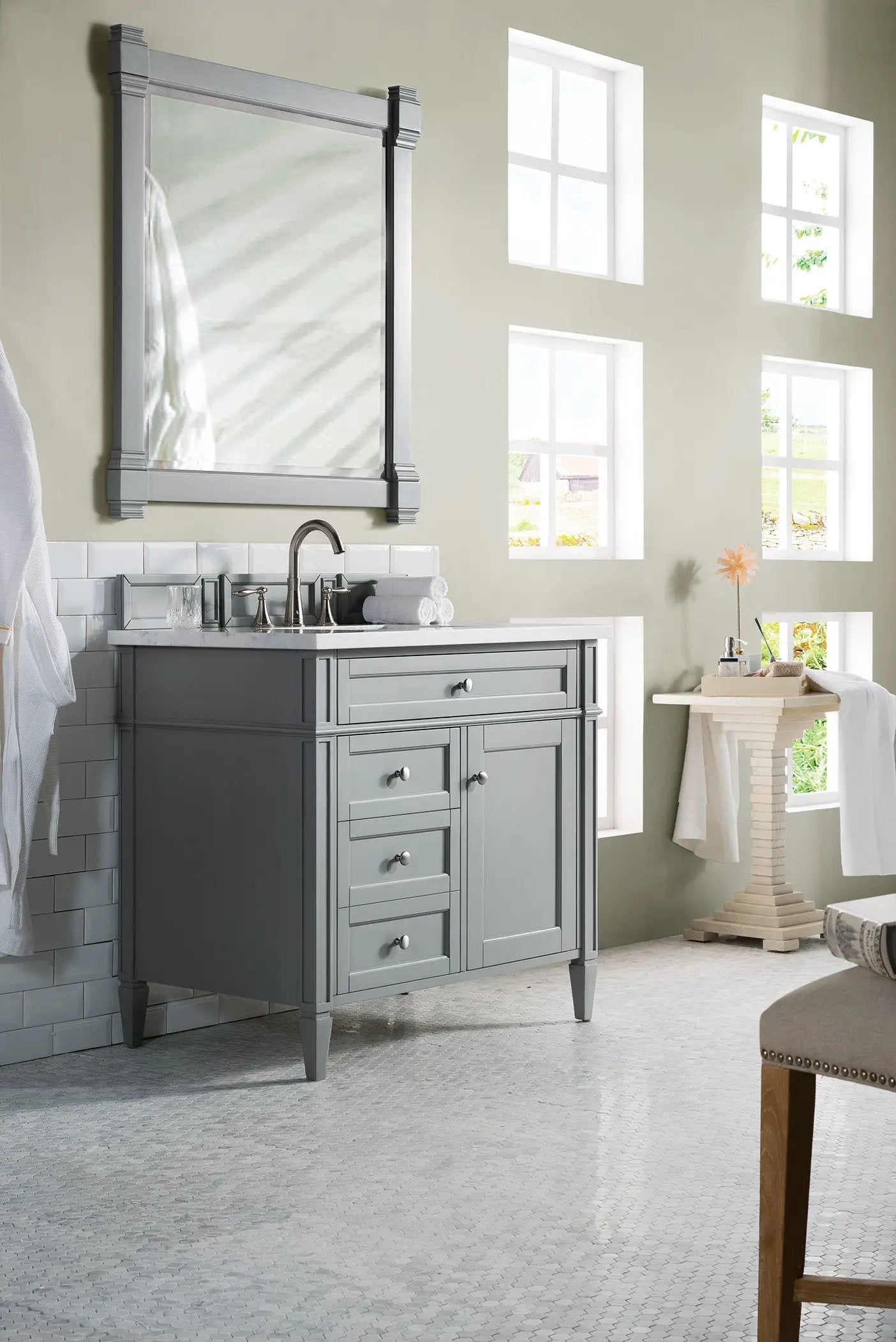 urban gray vanity