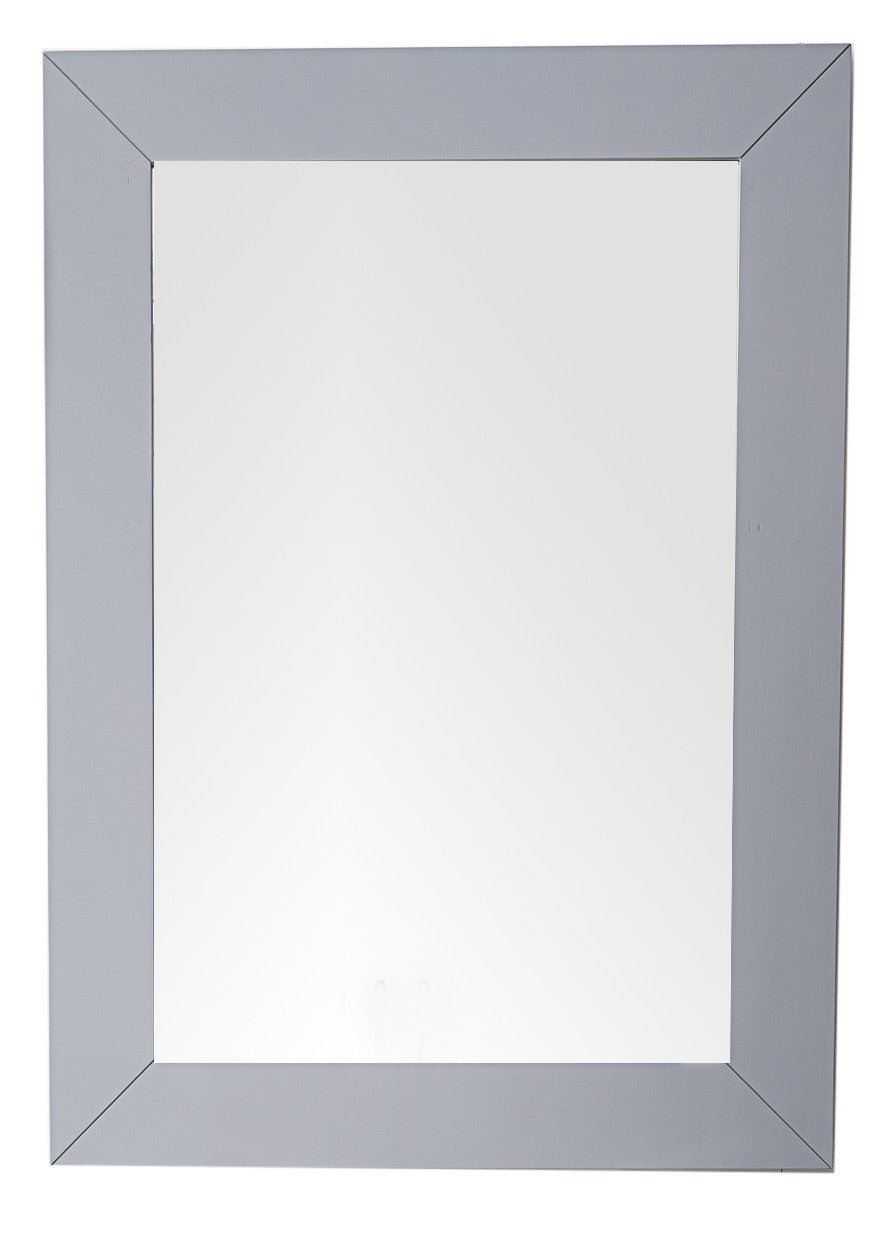 James Martin Vanities Weston 29" Rectangular Mirror, Silver Gray