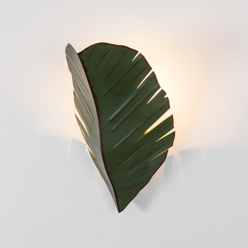 banana leaf wall mount light