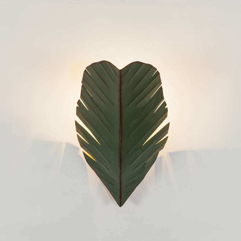 banana leaf wall mount light