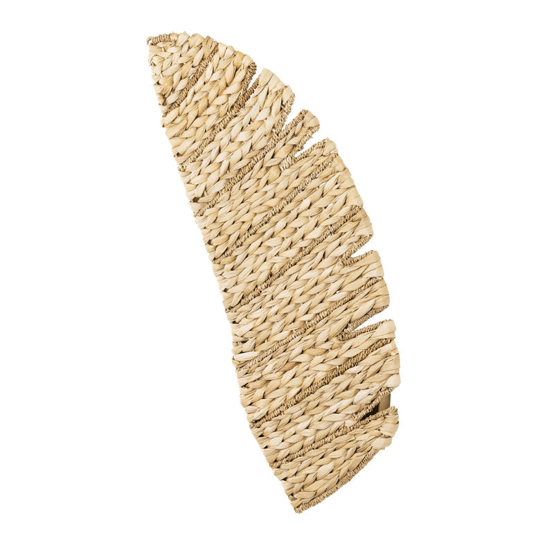 french gold/natural seagrass wall mount light