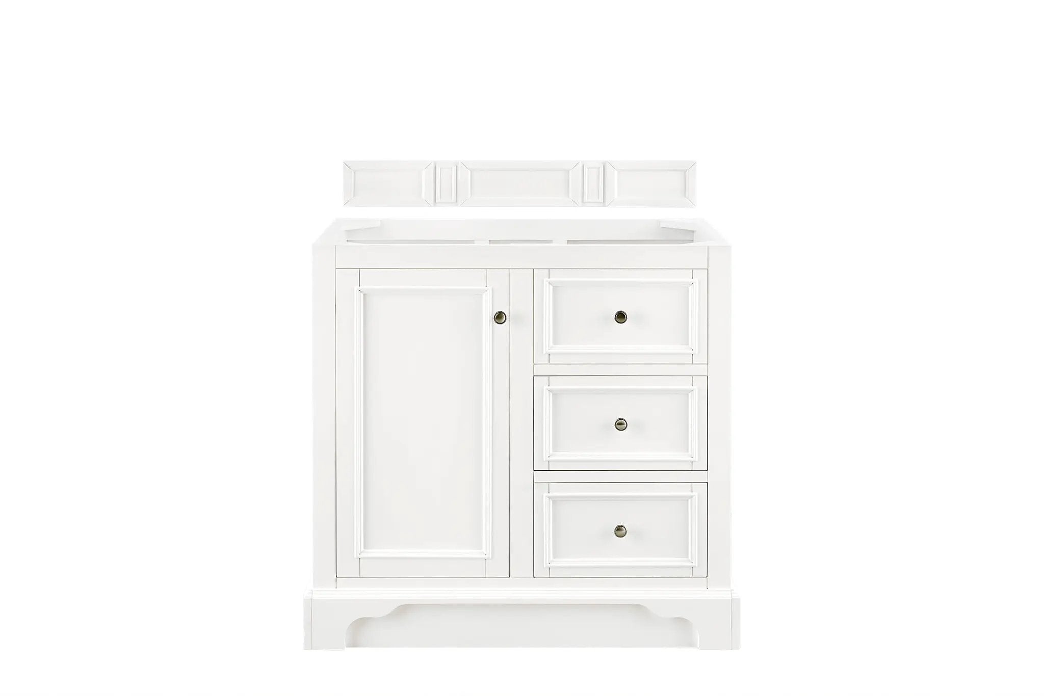 bright white vanity