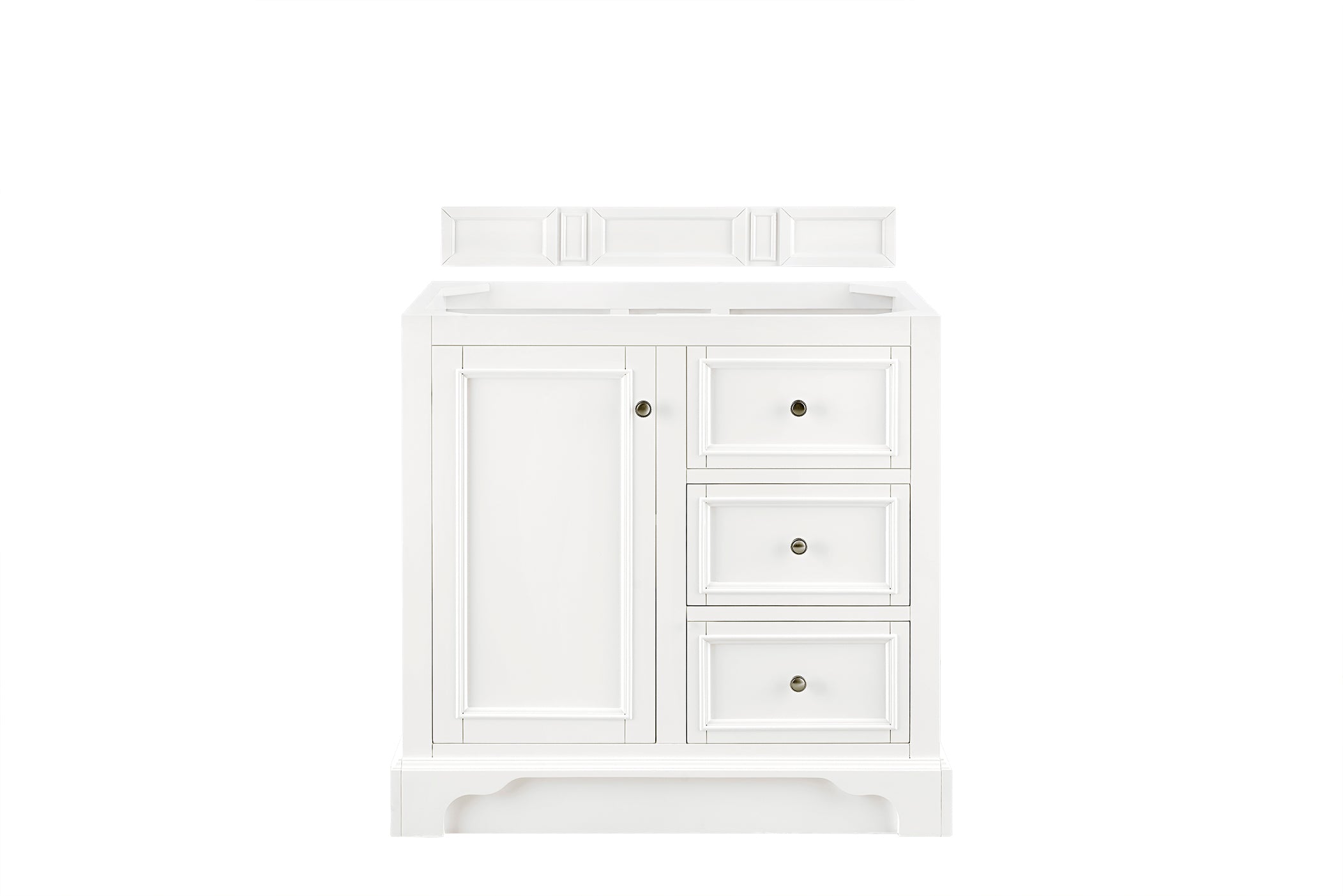James Martin Vanities De Soto 36" Single Vanity - Bright White
