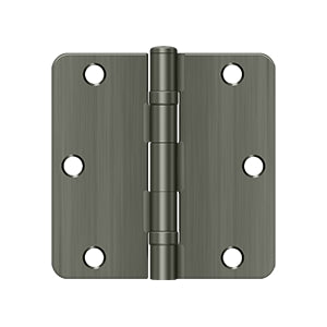 Deltana 3-1/2" x 3-1/2" x 1/4" Radius Hinge, Ball Bearing