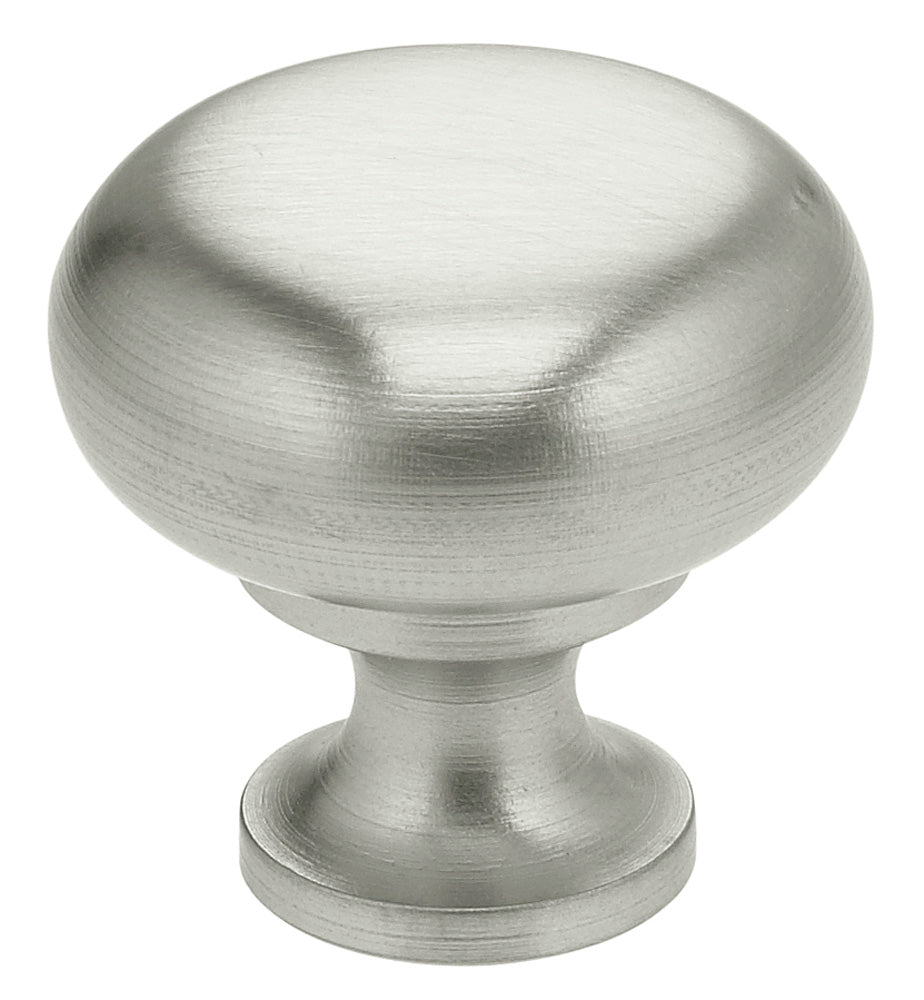 polished stainless steel knob