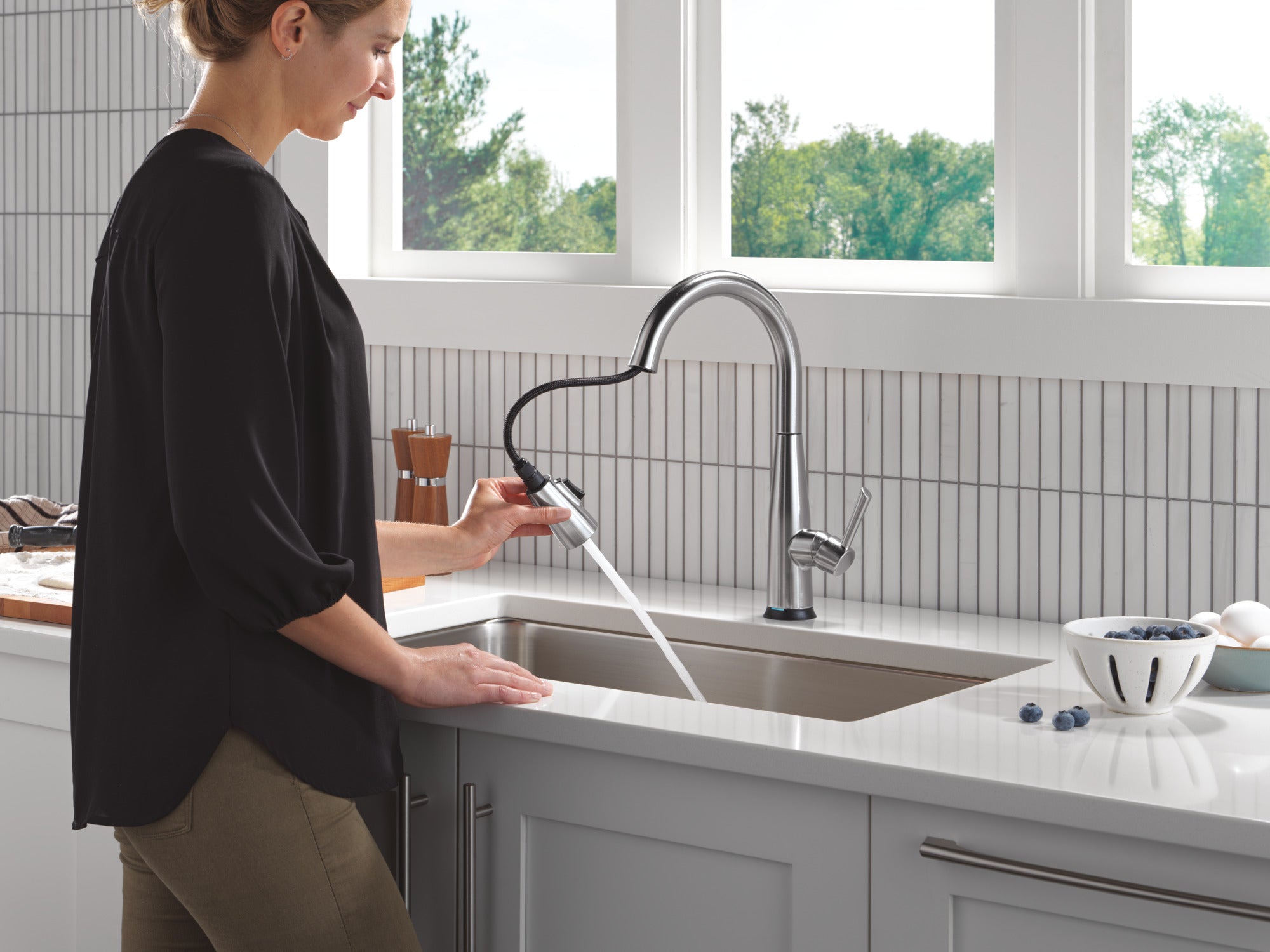 arctic stainless kitchen faucet